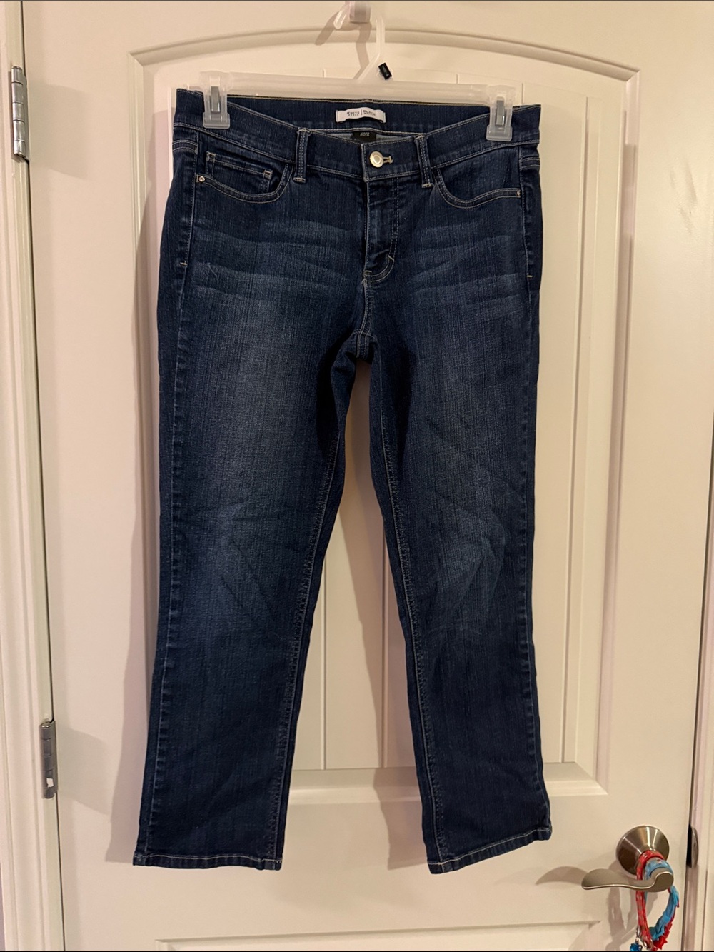 White House Black Market Dark Blue Women's Straight Leg Jeans